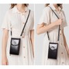 FATMOON Women Fashion Florets Crossbody Bag Vertical Phone Bags Cow Leather Purse Genuine Leather Shoulder Bag - 2 of 4