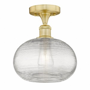 Ithaca - 1 Light Semi-Flush Mount In Industrial Style-9.63 Inches Tall and 10 Inches Wide - 1 of 1