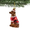 Kurt S. Adler 3.5 Inch Dog In Santa Suit Christmas Best Friend Tree Ornaments - 3 of 3