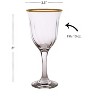 Classic Touch Set of 6 Water Glasses with Simple Gold Design - 3 of 3