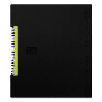 Oxford Idea Collective Professional Wirebound Hardcover Notebook, 1-Subject, Medium/College Rule, Black Cover, (80) 11 x 8.5 Sheets