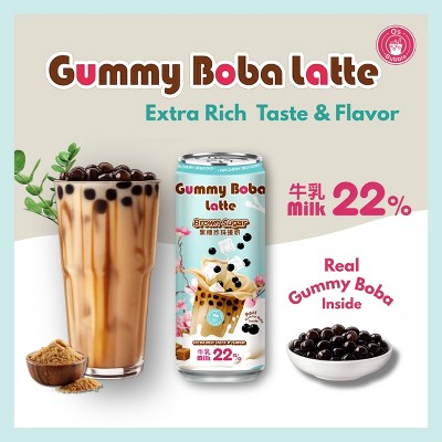 O's Bubble Gummy Boba Latte - Brown Sugar - 16 fl oz