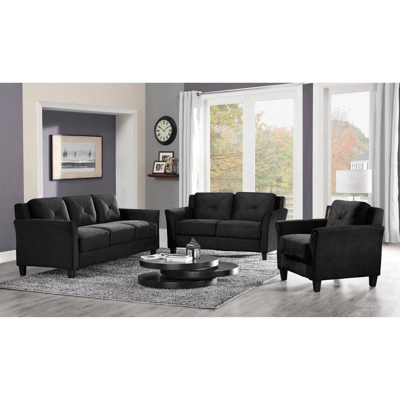 Harper Tufted Microfiber Loveseat - Lifestyle Solutions, 6 of 10