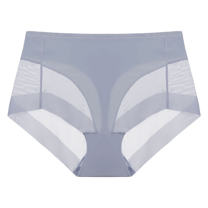 Agnes Orinda Women's Laser Cut Mesh Soft High Rise Brief Solid Stretchy Underwear, 1 of 6