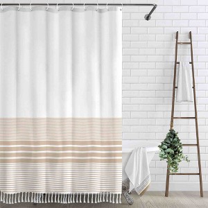 BAGOKIE 72"x72" Hemp Blend Shower Curtain - 1 of 4