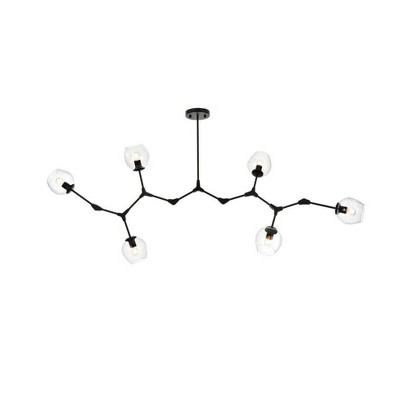 Elegant Lighting Cavoli 6 - Light Chandelier in  Black