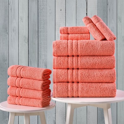 Hawmam Yellow Turkish Cotton 4-Piece Bath Towel Set