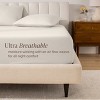 260 Thread Count Organic Cotton Percale Fitted Sheet by Bare Home - 3 of 4