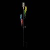 37" Glass/Iron Solar Bottle Tree Stake - Alpine Corporation: LED Light Decor, Outdoor Ambiance, Garden Pathway Accent - 3 of 4