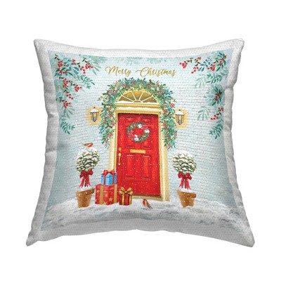 Stupell Industries Merry Christmas Winter Doorway