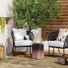 Grid Rectangular Flat Woven Outdoor Area Rug - Threshold™ - image 2 of 4