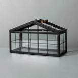 9" Wide Rectangular Metal & Glass Terrarium Black - Hearth & Hand™ with Magnolia
