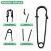 Unique Bargains Sewing Upholstery Spring Lock Blanket Bulk Large Safety Pins 30 Pcs - 2 of 4