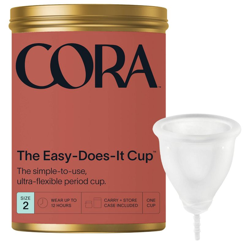 Cora Reusable Menstrual Cup - Size 2, 1 of 8