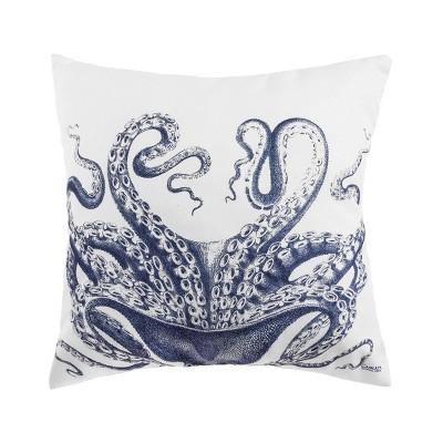 C&F Home 18" x 18" Blue Octopus Indoor/Outdoor Throw Pillow