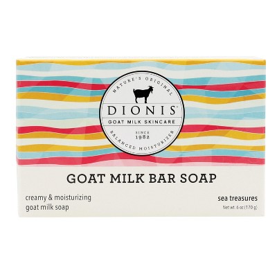 Dionis Goat Milk Bar Soap Sea Treasures , 6 oz.