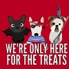 Men's Design By Humans Dog Halloween - We're Only Here For The Treats By PedigreePrints T-Shirt - 2 of 4