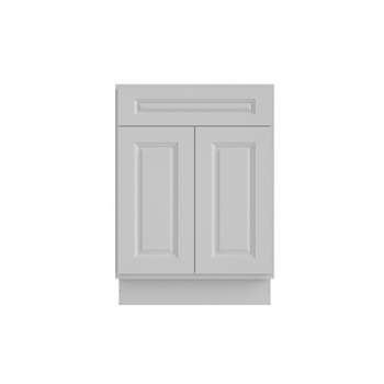 HOMLUX 24 in. W  x 21 in. D  x 34.5 in. H Bath Vanity Cabinet without Top in Raised Panel Dove