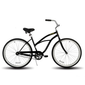 HILAND Jade 26 inch Beach Cruiser Bike for Adults Women Men, Step Through City Commuter Bicycle, Black/Blue/Red - 1 of 4
