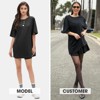 EXLURA Women's Summer Short Sleeve T Shirt Dress Casual Crewneck Resort Wear Tops - 2 of 4