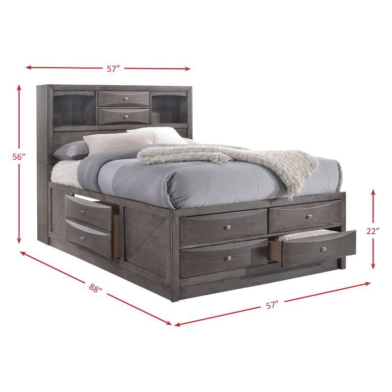 Madison Storage Bed Gray - Picket House Furnishings, 6 of 7