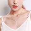 Customizable Vertical Bar Pendant Necklace Y Necklace Simple Fashion Gifts for Women - 3 of 4