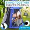 SereneLife Hanging Tent Swing with Hang Kit - Blue - 4 of 4