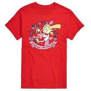 Men's - Hey Arnold! - Valentine's I Love You Short Sleeve Graphic T-Shirt - 1 of 4