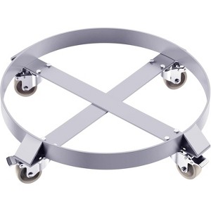 55 Gallon Drum Dolly, 1000lbs 55 Gallon Barrel Dolly Cart Drum Caddy with Steel Frame 4 Swivel Casters Wheel, for Warehouse Drum Handling - 1 of 4