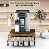 Rustic Brown Coffee Pod Holder with Sliding Drawer, 35-Capacity for K-Cup & Vertuo Capsules - 3 of 4