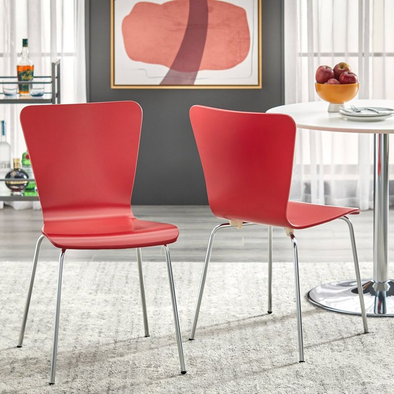 Set of 2 Pisa Modern Bentwood Dining Chairs - Buylateral, 3 of 6