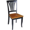 HomeStock Retro Relaxation Dining Chair Wood Seat - Set of 2, 22" x 18" x 36" - 4 of 4
