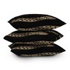 18"x18" Deny Designs Emanuela Carratoni Vintage Snake Square Outdoor Throw Pillow Black/Gold: Abstract Design, Polyester Fill - 4 of 4