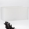 Modern Home Angled Driftwood Nautical Wooden Table Lamp - Blackwood - image 4 of 4