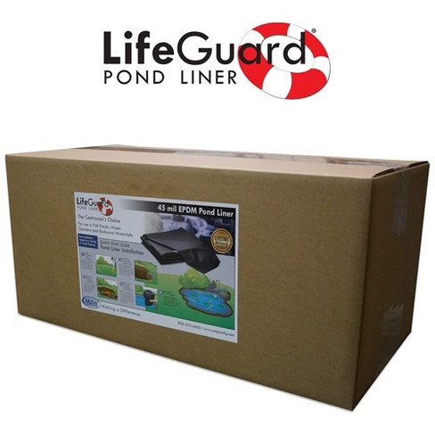 Lifeguard Pond Liner 15 By 20 Foot Epdm Rubber Puncture Resistant Pond And  Water Garden Liner With Zero Plasticizers, Safe For Animals And Plants :  Target