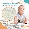 Motherly Haven 79" × 71" Reversible Safari Baby Play Mat – Foldable, Lightweight, Non-Toxic Foam for Indoor & Outdoor Use - 3 of 4