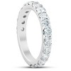 Pompeii3 1.90 Ct Diamond Wedding Ring 10k White Gold - 3 of 4