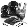200 Pc Christmas Party Supplies, Funny Tableware Sets: Dinner Plates,Dessert Plates,Napkins,Cups,Spoons,Forks,Knives,Straws for 25 Guests,Party Decor - 2 of 4