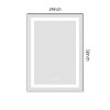 Sapphtopaz Rectangle Bathroom Mirror, Wall Mounted Vanity Mirror with Aluminum Frame,Anti-Fog Mirrors Memory, 3 Colors for Bathroom,Over Sink,Bedroom - 3 of 4