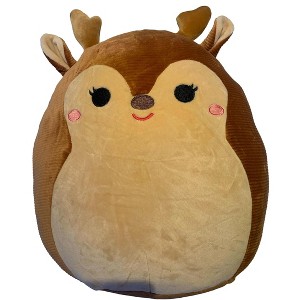Squishmallows Official Kellytoy 12 Inch Darla the Reindeer- Squishy Soft Plush Toy Corduroy Christmas Squad - 1 of 1