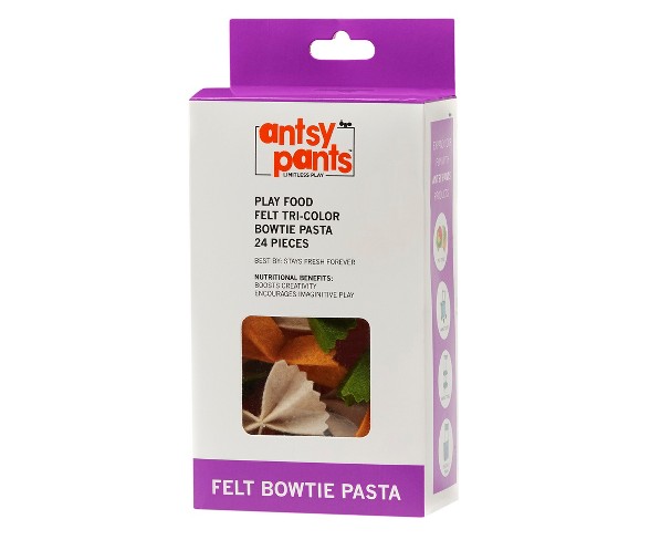 Antsy Pants Play Food Felt - Tri Color Bowtie Pasta