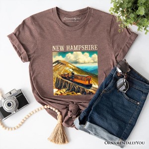 Scenic New Hampshire State Mount Washington Cog Railway T-Shirt, American Northeast Landmark Tee and Souvenir | OrnamentallyYou - 1 of 4