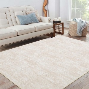 Acekool Modern Washable Area Rug, Soft Non Slip Minimalist Low Pile Carpet for Living Room, Bedroom, Dorm - 1 of 4