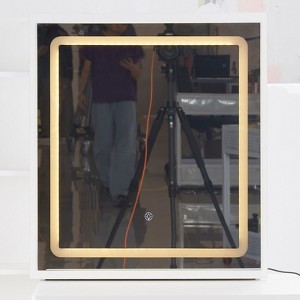 SEVOBAL Bathroom Vanity Mirrors Touch Control Mirror with Tri Color and Brightness Adjustable Durable and Sturdy, White, 24"*0.6"*22" - 1 of 4