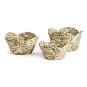 Plum & Post Rivergrass Lotus Baskets St/3 - 1 of 4