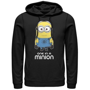 Men's Despicable Me One in Minion Pull Over Hoodie - 1 of 3