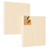 HANSILK Unfinished Birch Wood Canvas Panels Kit, Falling in Art Deep Cradle Boards for Pouring Art, Crafts, Painting and More - 2 of 4