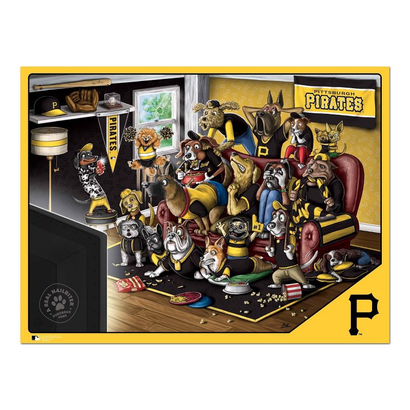 MLB Pittsburgh Pirates Purebred Fans &#39;A Real Nailbiter&#39; Puzzle - 500pc, 3 of 4
