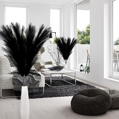 4 PCs Extra Large Faux Pampas Grass Decor, 44 Inch Large Tall Fluffy Artificial Pampas Grass