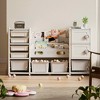 MAYEERTY 4-Tier Kids Toy Storage Organizer 8 Removable Bins 2 Cabinets Book Shelf for Playroom Bedroom - 2 of 4